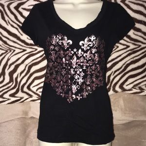 BF Love medium black and Rosegold tee 💕